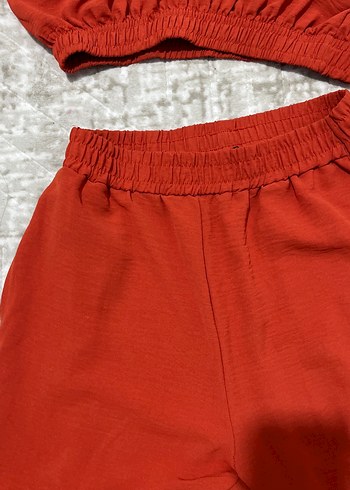 Koyu turuncu Kadın Kapüşonlu Eşofman Takımı - Görsel 2