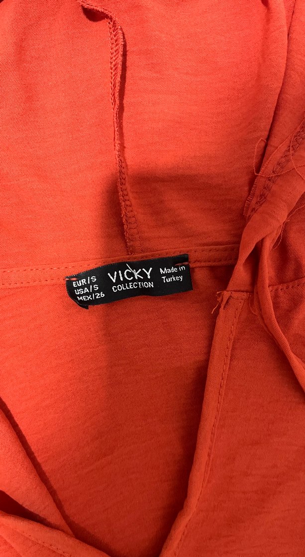 Koyu turuncu Kadın Kapüşonlu Eşofman Takımı - Görsel 4