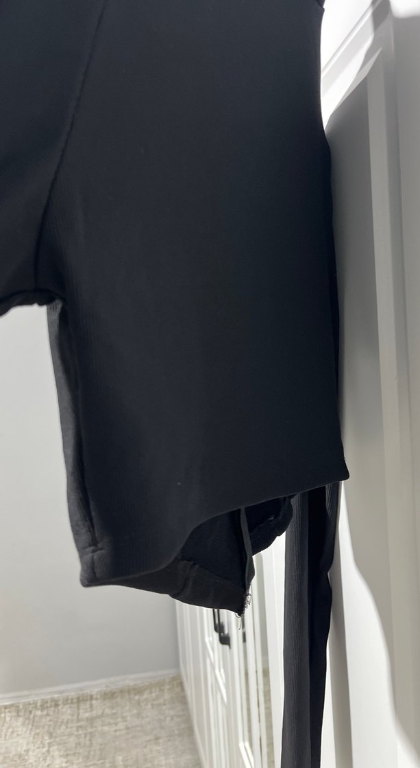 Siyah Yüksek Yaka Fermuarlı Kadın Ceket - Görsel 4