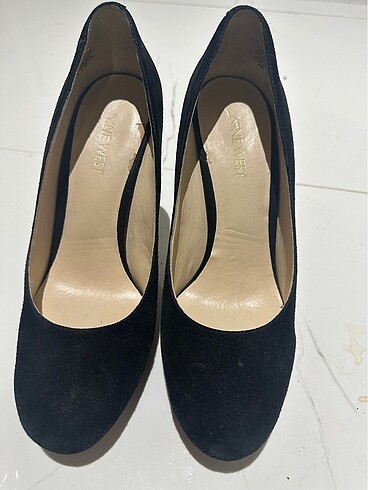 Nine west dolgu topuk ayakkabı süet
