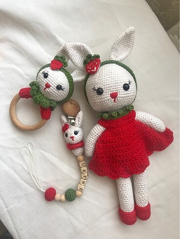 Amigurumi tavşan set