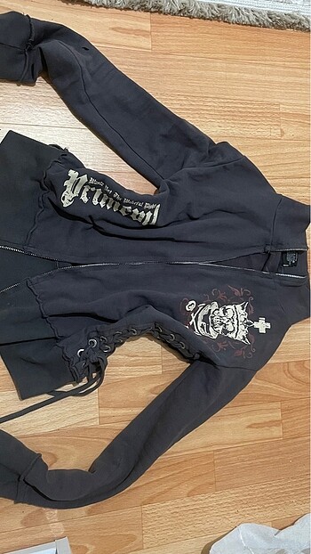 Y2k kapsonlu sweatshirt