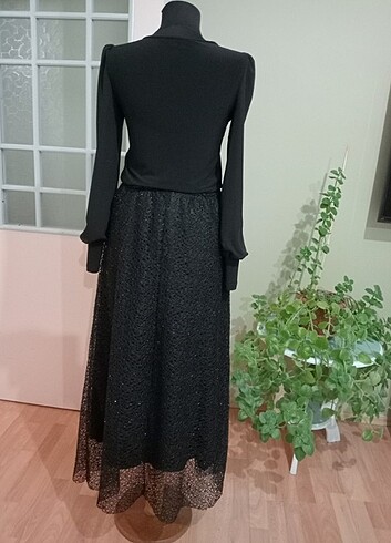 38 Beden siyah Renk 38 beden Alvina dantel bluz