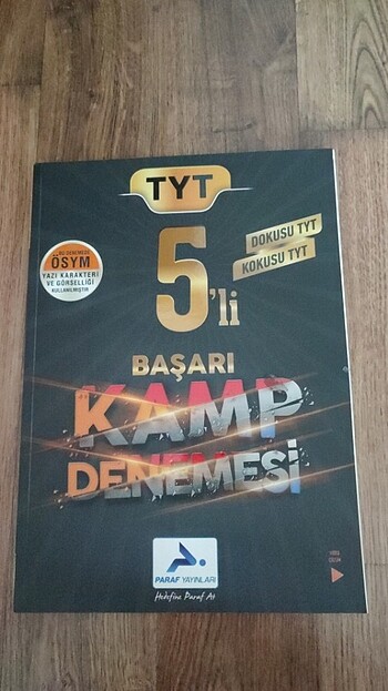 paraf yayınları tyt deneme