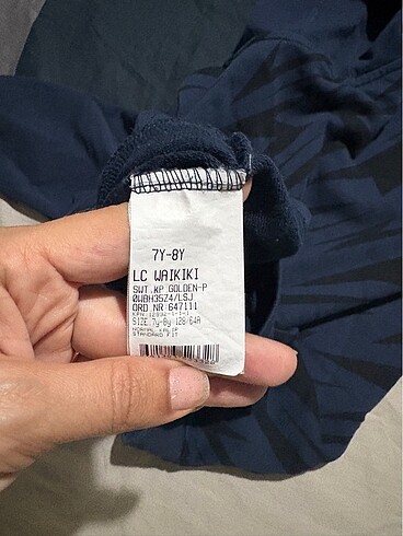 7 Yaş Beden lacivert Renk Çocuk sweat