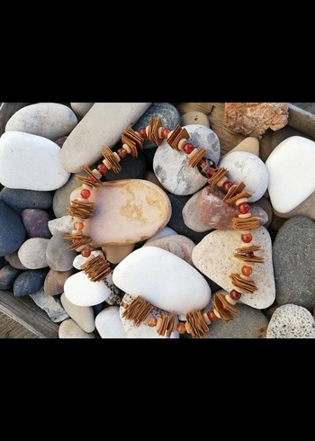 Akik taşlı kısa kolye - Görsel 2