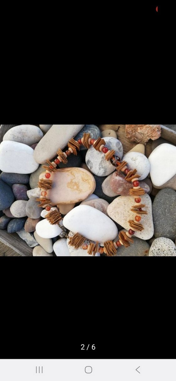 Akik taşlı kısa kolye - Görsel 2