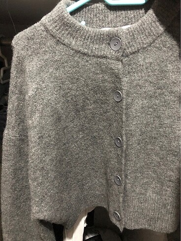 m Beden Zara gri crop hırka