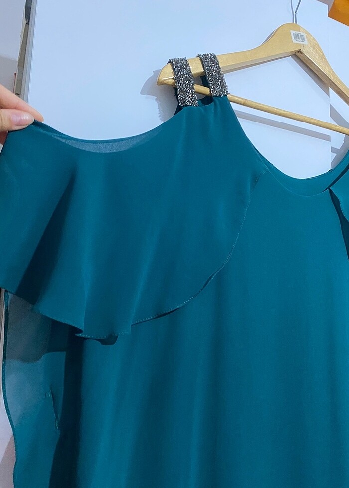 Kusurları örten şık büyük beden abiye - Görsel 3