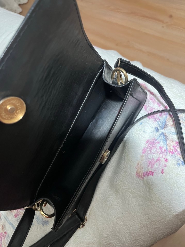 Siyah Deri Minimalist Kol Çantası - Görsel 3