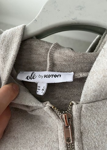 Gri Fermuarlı Kadın Sweatshirt - Görsel 3