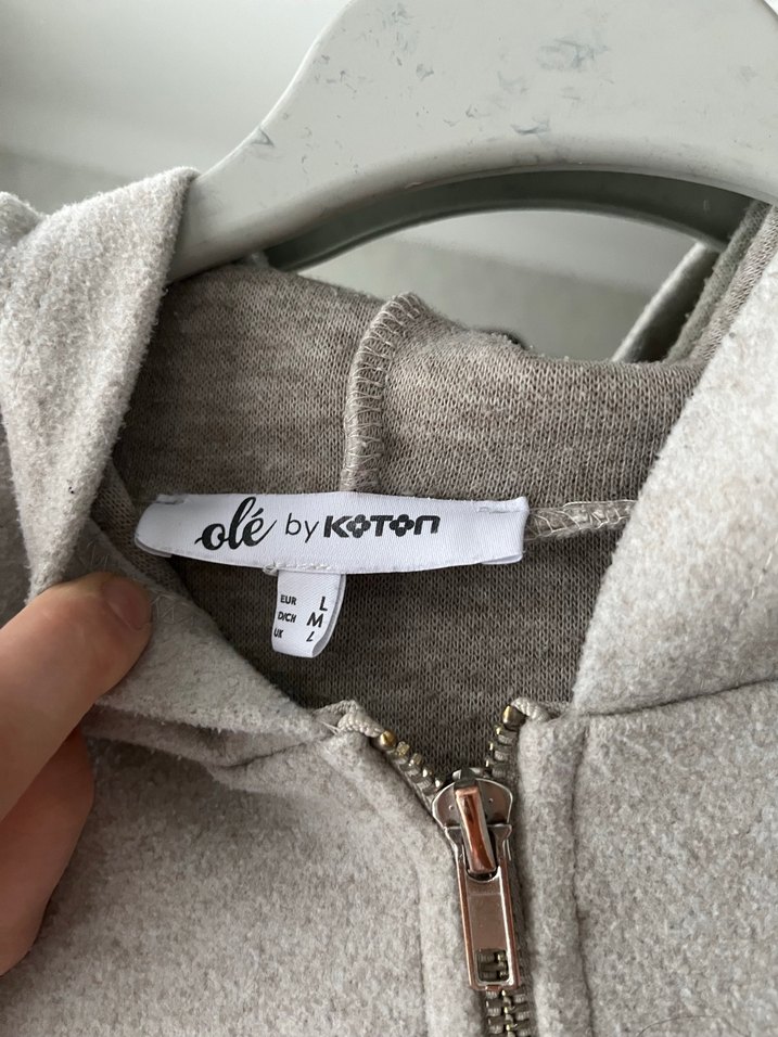 Gri Fermuarlı Kadın Sweatshirt - Görsel 3