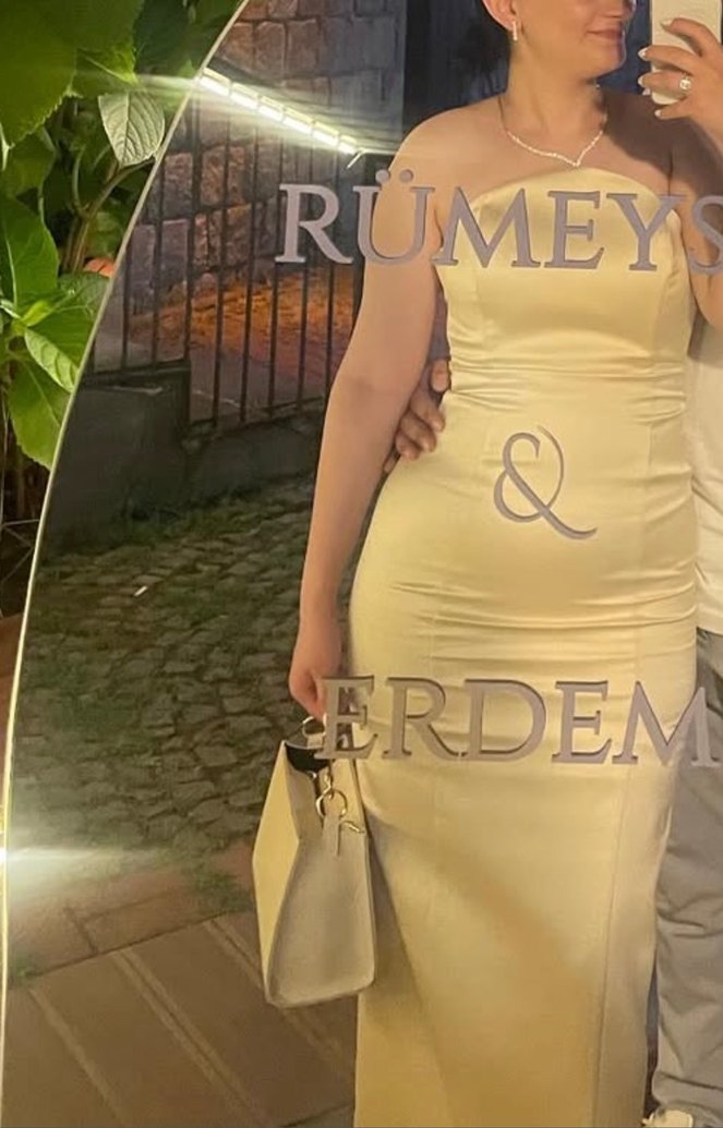 Zara İnce Askılı Beyaz Uzun Elbise - Görsel 4