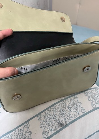 Bej Deri Kadın Omuz Çantası - Görsel 3