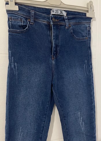 Lacivert Kadın Denim Pantolon - Görsel 2