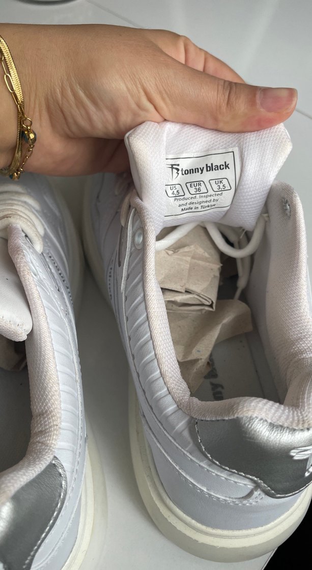 PowerSpeed Beyaz Kadın Platform Spor Ayakkabı - Görsel 4