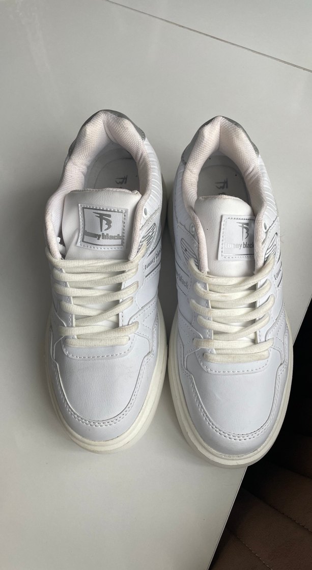 PowerSpeed Beyaz Kadın Platform Spor Ayakkabı - Görsel 2