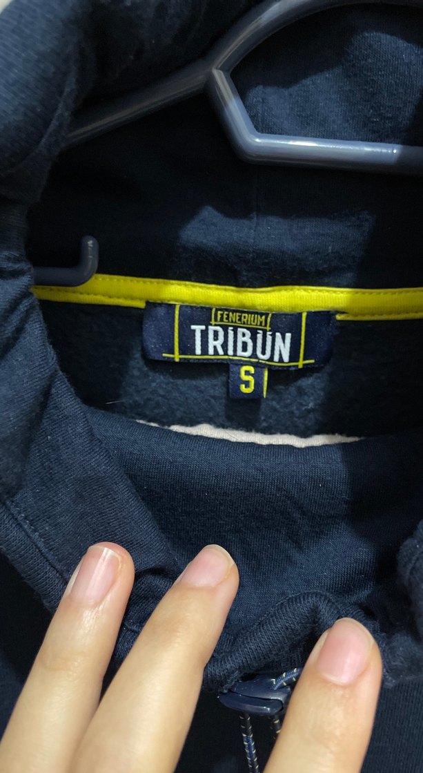 Erkek Lacivert Yüksek Yakalı Fermuarlı Sweatshirt - Görsel 3