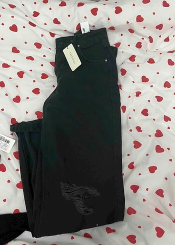 Siyah Regular Fit Midi Kot Pantolon - Görsel 2