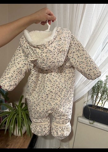 MANGO Baby Çiçek Desenli Kapitone Tulum - Görsel 3