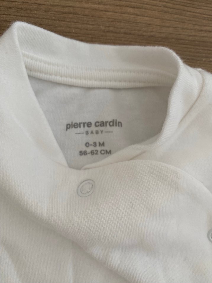 Beyaz Bebek Hastane Tulumu, Düğmeli, Uzun Kollu - Görsel 2