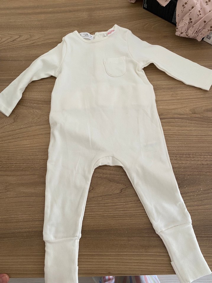 Beyaz Baskılı Bebek Atlet - Görsel 2