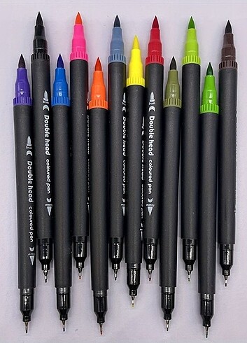 Beden Çift Uçlu 12 Renk Marker Kalem Seti