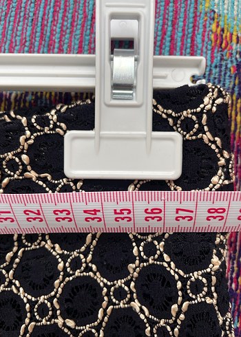 Düğmeli Siyah Mini Şort - Görsel 6