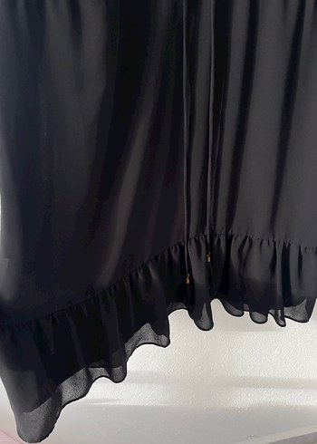 Nakış İşlemeli Siyah Bohem Uzun Elbise - Görsel 5