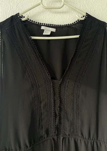 Nakış İşlemeli Siyah Bohem Uzun Elbise - Görsel 4