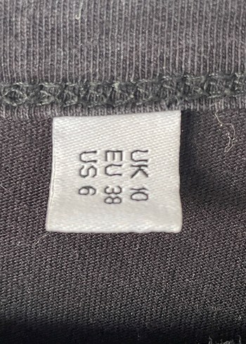 Siyah Baskılı Hamile Mini Elbise - Görsel 3