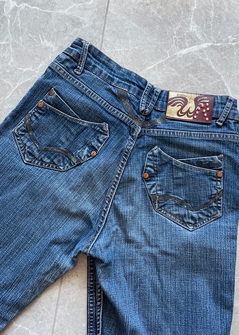Replay Vintage Koyu Mavi Denim Jean