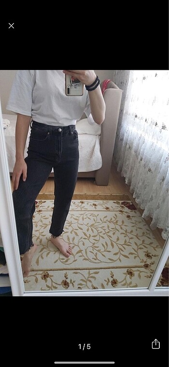 H&M jean bi kere giyildi