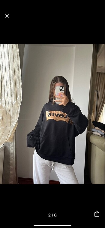 Levis Levis sweat oversizedır