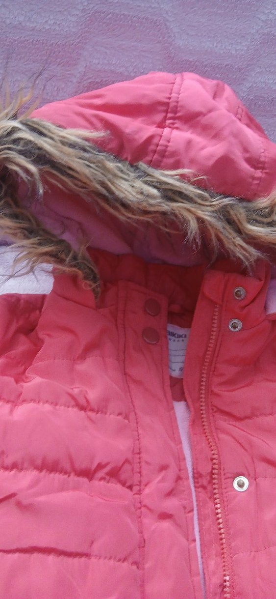 Pembe kız cocuk mont - Görsel 2