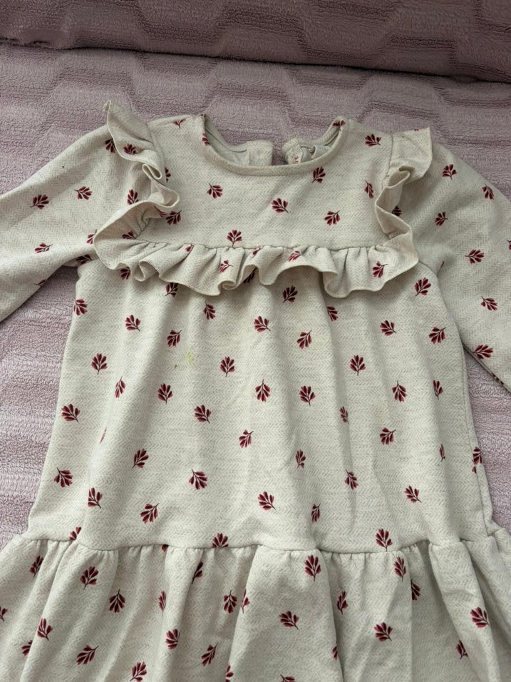 Bordo Nakışlı Bohem Kız Elbisesi - Görsel 3