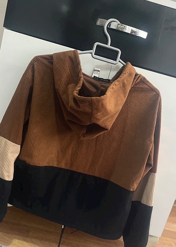 m Beden kahverengi Renk Kahverengi Süet Sweatshirt