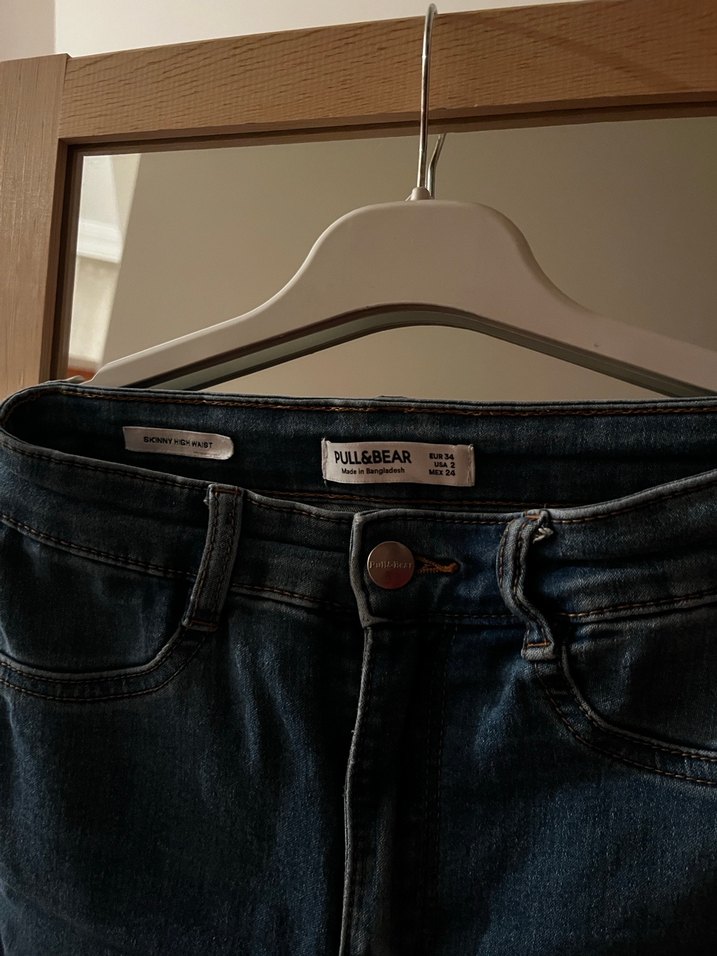 Pull and Bear Kadın Dar Kesim Kot Pantolon - Görsel 4