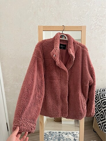 Peluş kürk kaban - Görsel 2