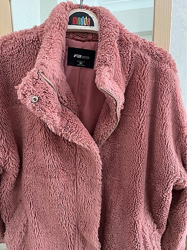 Peluş kürk kaban - Görsel 3