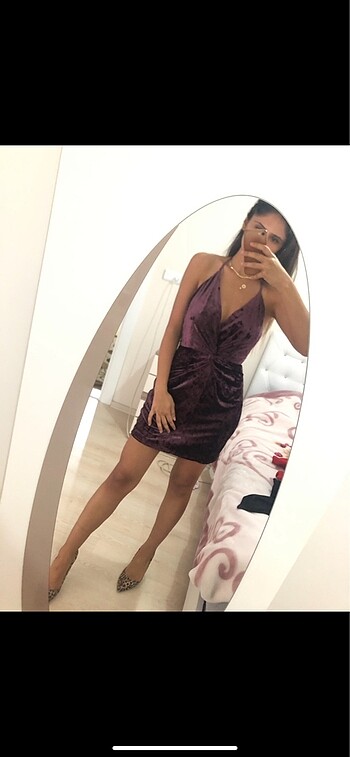 Zara kadife elbise