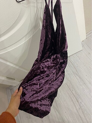 xs Beden Zara kadife elbise
