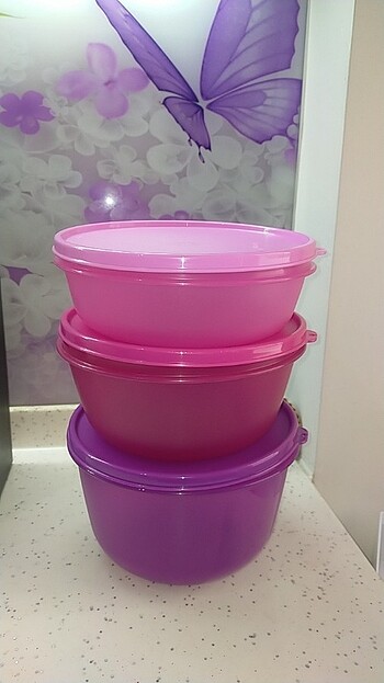 Tupperware mucize şeker 3 lü 