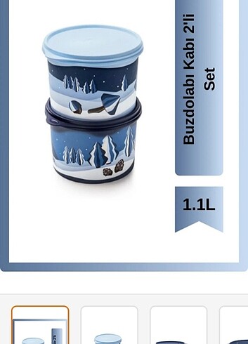 Tupperware saklama kabı 1,1lt 