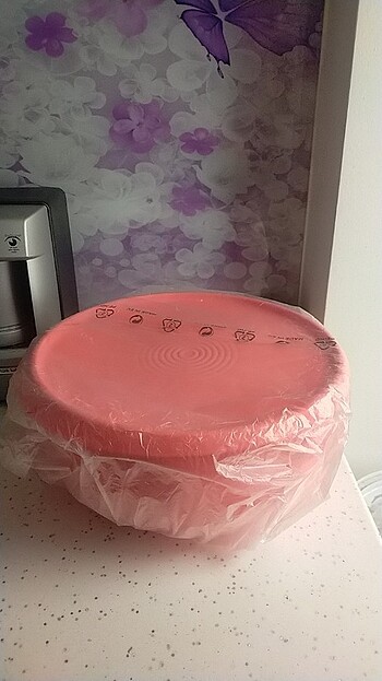 Tupperware tek parmak 4,3 lt mercan rengi