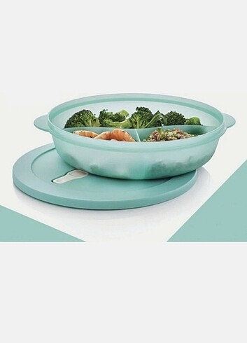 Tupperware bölmeli Mikro dalga kabi 1,4 lt