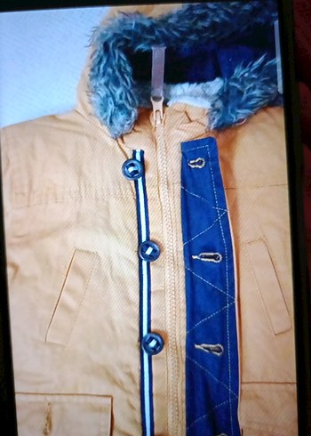 kürklü Kapşonlu erkek çocuk montu - Görsel 2