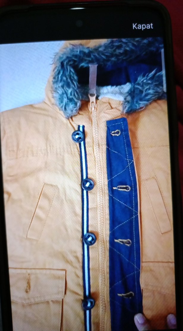 kürklü Kapşonlu erkek çocuk montu - Görsel 2