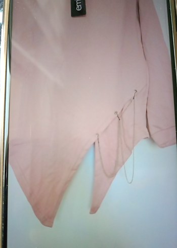 Pembe Kapüşonlu Kadın Sweatshirt - Görsel 2