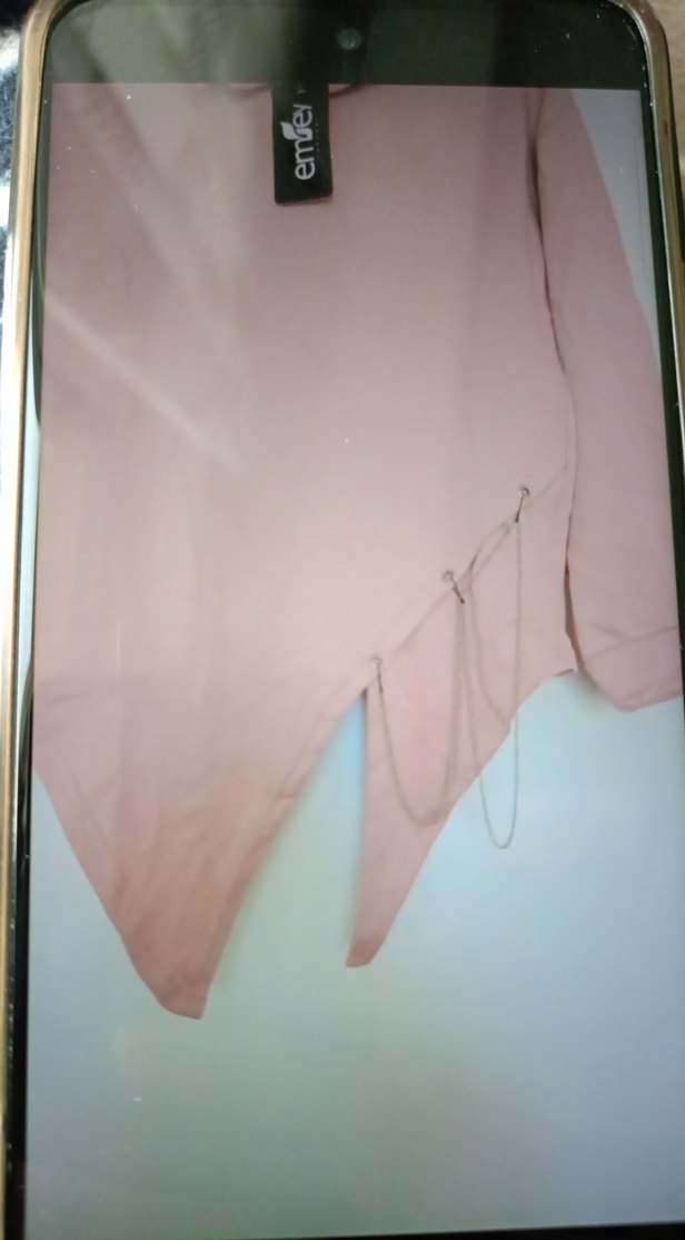 Pembe Kapüşonlu Kadın Sweatshirt - Görsel 2